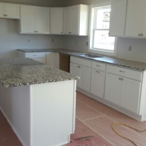 Granite Countertops with White Cabinets