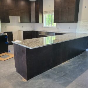 Kitchen - Granite with Espresso Cabinets