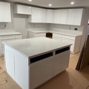 Kitchen - Quartz with White Cabinets